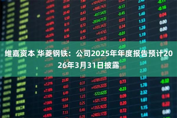 维嘉资本 华菱钢铁：公司2025年年度报告预计2026年3月31日披露